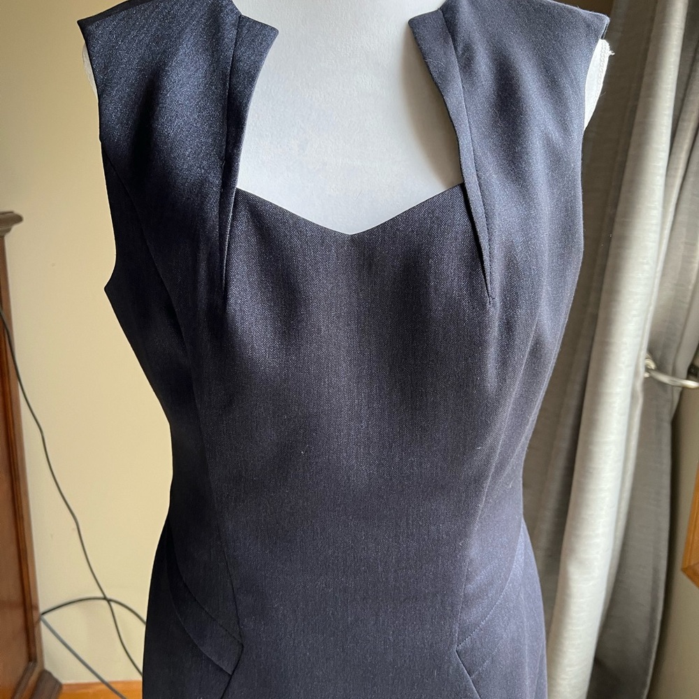 Classic Anne Klein Navy Sheath Dress Size 8/10